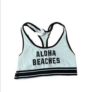 PINK ‘Aloha Beaches’ Racerback Sports Bra